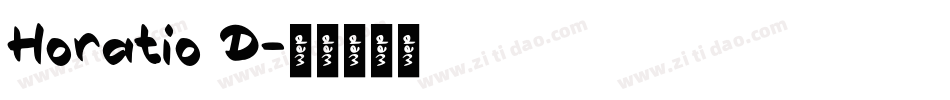 Horatio D字体转换